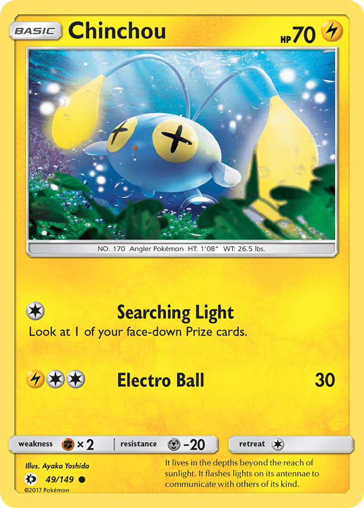 Chinchou (49/149) [Sun & Moon: Base Set] Pokemon Single Pokémon  | Multizone: Comics And Games