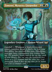 Zimone, Mystery Unraveler (Borderless) [Duskmourn: House of Horror Commander] MTG Single Magic: The Gathering  | Multizone: Comics And Games