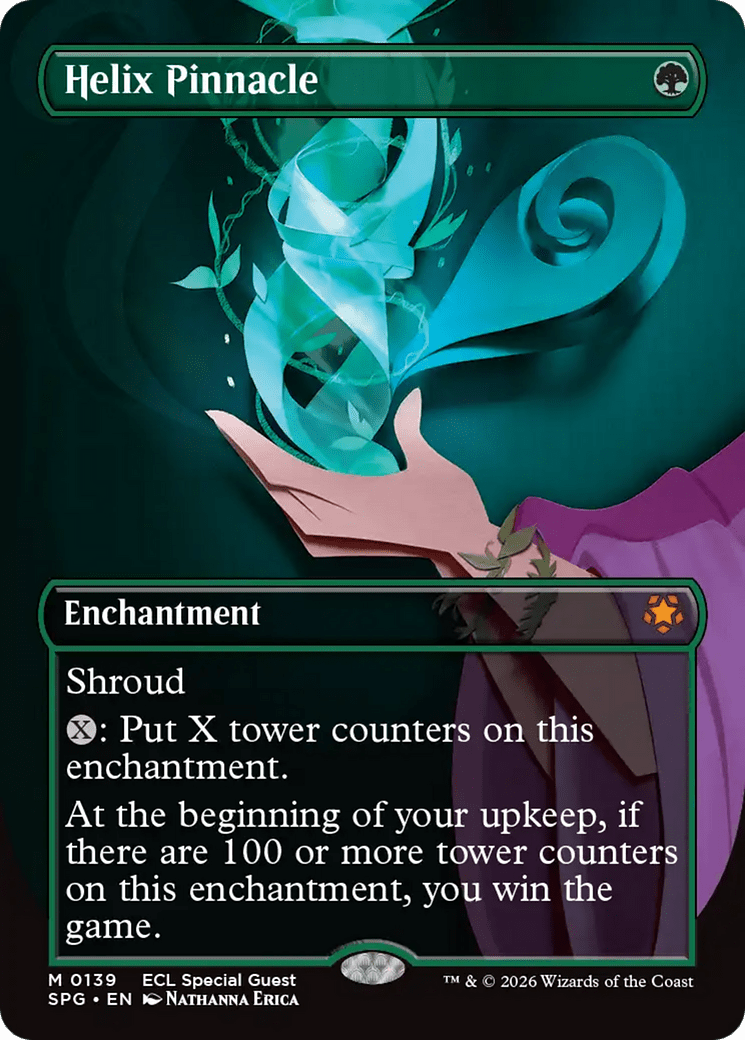 Helix Pinnacle (Borderless) [Lorwyn Eclipsed Special Guests] MTG Single Magic: The Gathering  | Multizone: Comics And Games