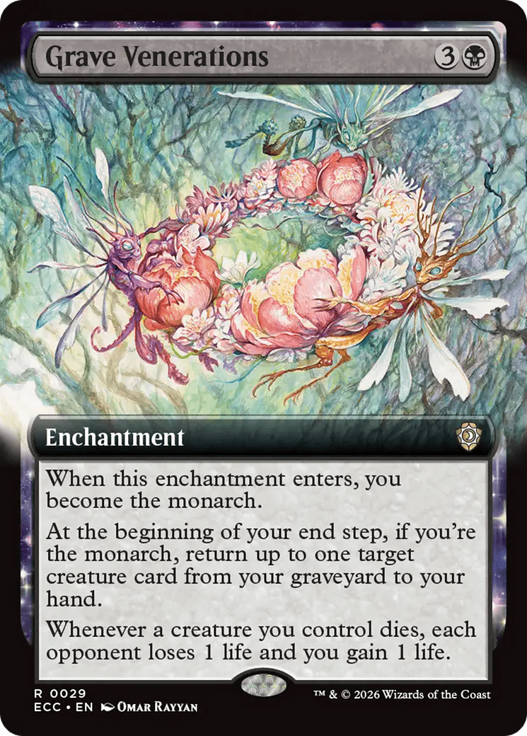Grave Venerations (Extended Art) [Lorwyn Eclipsed Commander] MTG Single Magic: The Gathering  | Multizone: Comics And Games