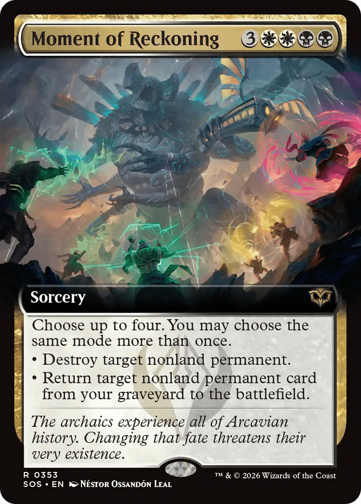 Moment of Reckoning (Extended Art) [Secrets of Strixhaven] MTG Single Magic: The Gathering  | Multizone: Comics And Games