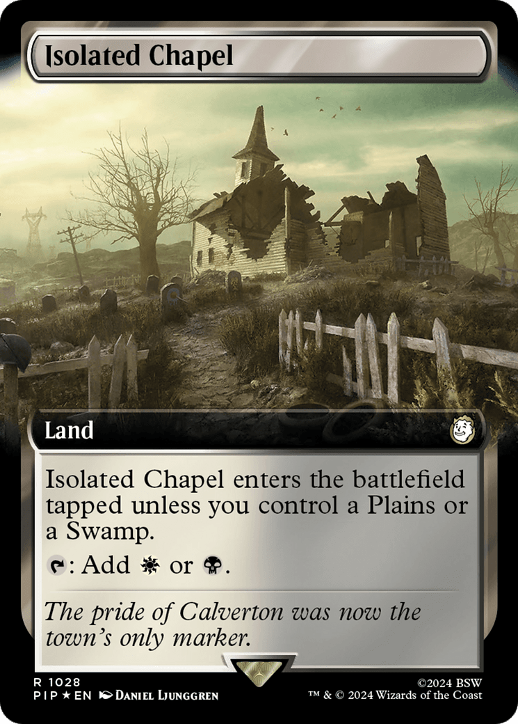 Isolated Chapel (Extended Art) (Surge Foil) [Fallout] MTG Single Magic: The Gathering  | Multizone: Comics And Games