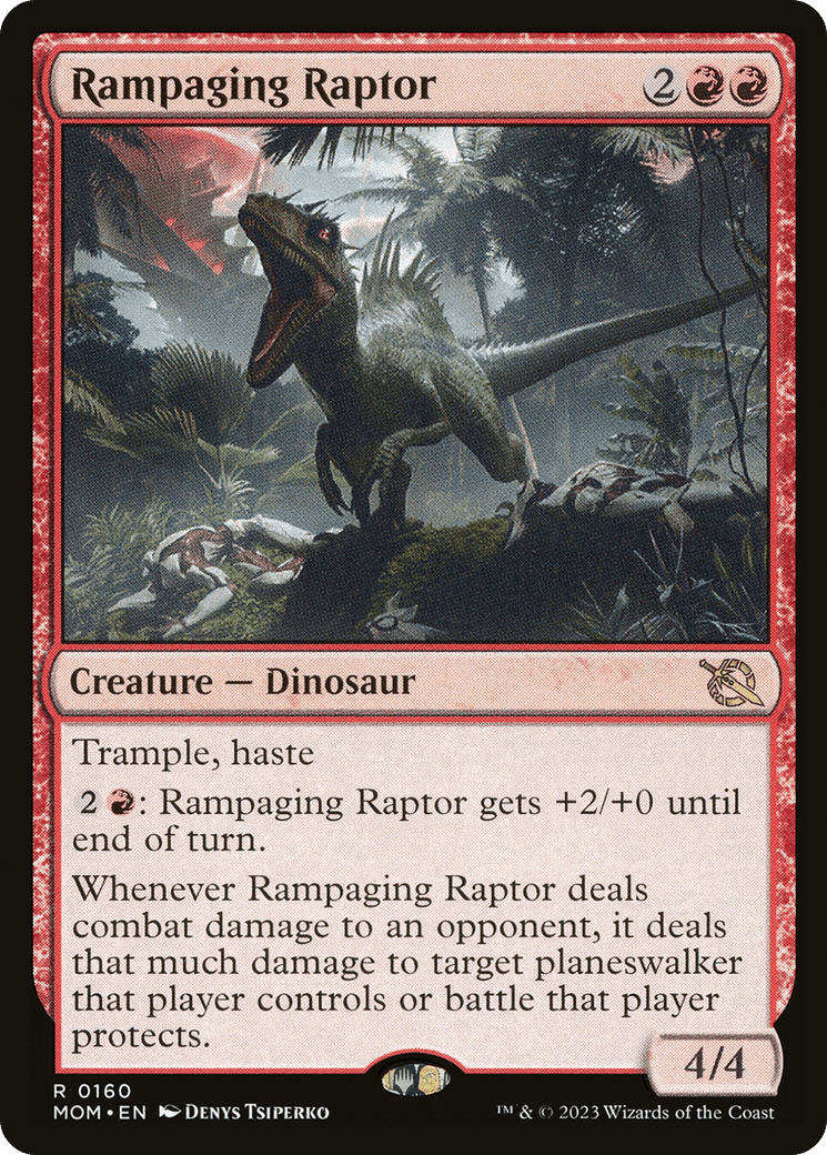 Rampaging Raptor [March of the Machine] MTG Single Magic: The Gathering  | Multizone: Comics And Games