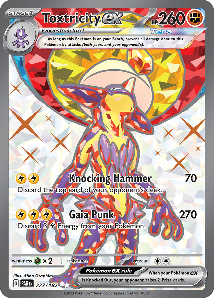 Toxtricity ex (227/182) [Scarlet & Violet: Paradox Rift] Pokemon Single Pokémon  | Multizone: Comics And Games