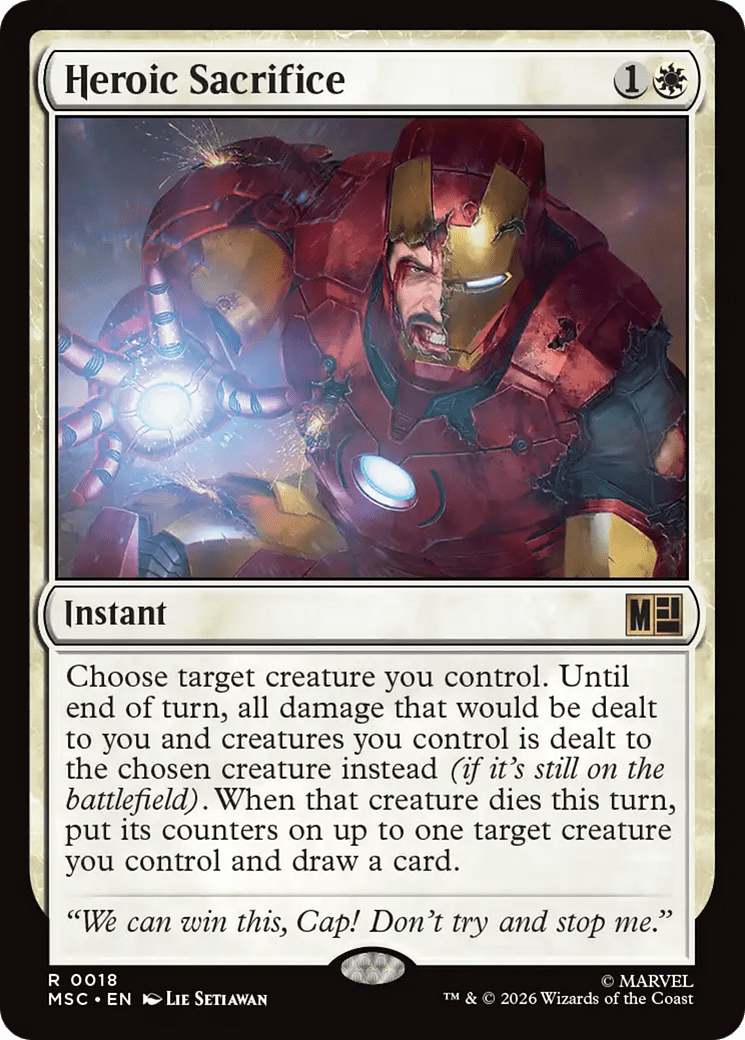 Heroic Sacrifice [Marvel Super Heroes Commander] MTG Single Magic: The Gathering  | Multizone: Comics And Games
