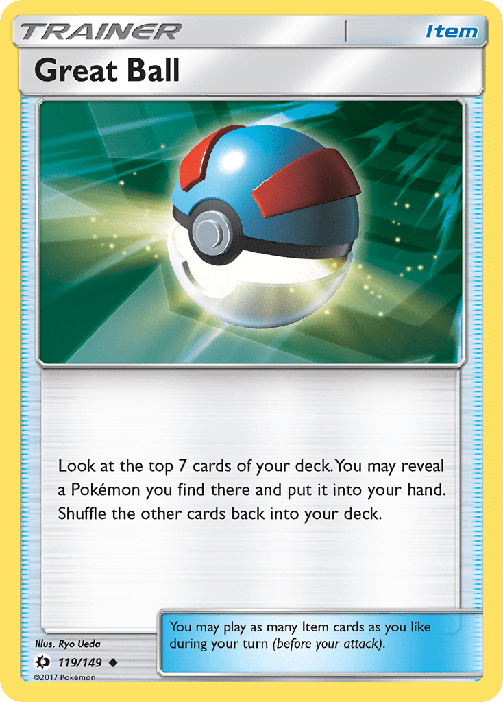 Great Ball (119/149) [Sun & Moon: Base Set] Pokemon Single Pokémon  | Multizone: Comics And Games