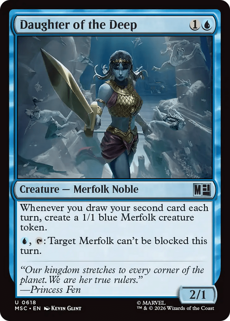 Daughter of the Deep [Marvel Super Heroes Commander] MTG Single Magic: The Gathering  | Multizone: Comics And Games