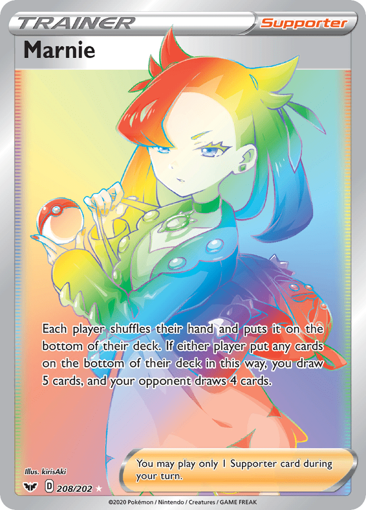 Marnie (208/202) [Sword & Shield: Base Set] Pokemon Single Pokémon  | Multizone: Comics And Games