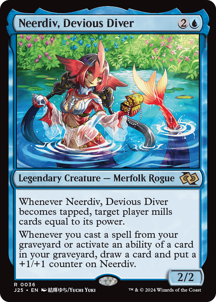 Neerdiv, Devious Diver (Anime) [Foundations Jumpstart] MTG Single Magic: The Gathering  | Multizone: Comics And Games