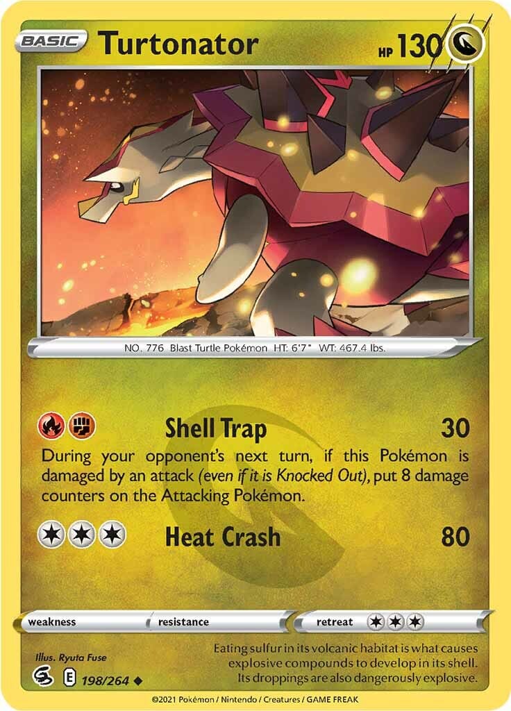 Turtonator (198/264) [Sword & Shield: Fusion Strike] Pokemon Single Pokémon  | Multizone: Comics And Games