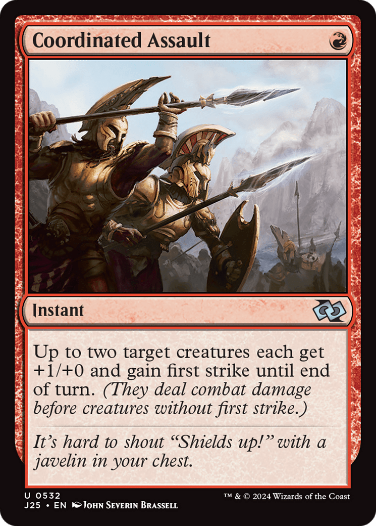 Coordinated Assault [Foundations Jumpstart] MTG Single Magic: The Gathering  | Multizone: Comics And Games