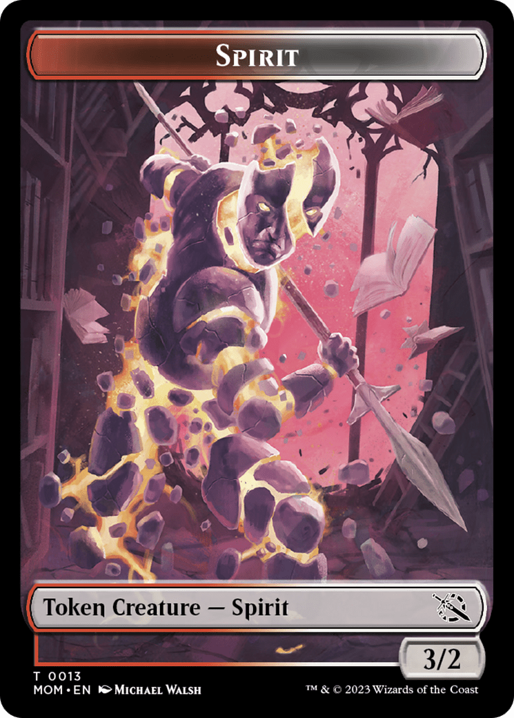 Treasure (20) // Spirit (13) Double-Sided Token [March of the Machine Tokens] MTG Single Magic: The Gathering  | Multizone: Comics And Games