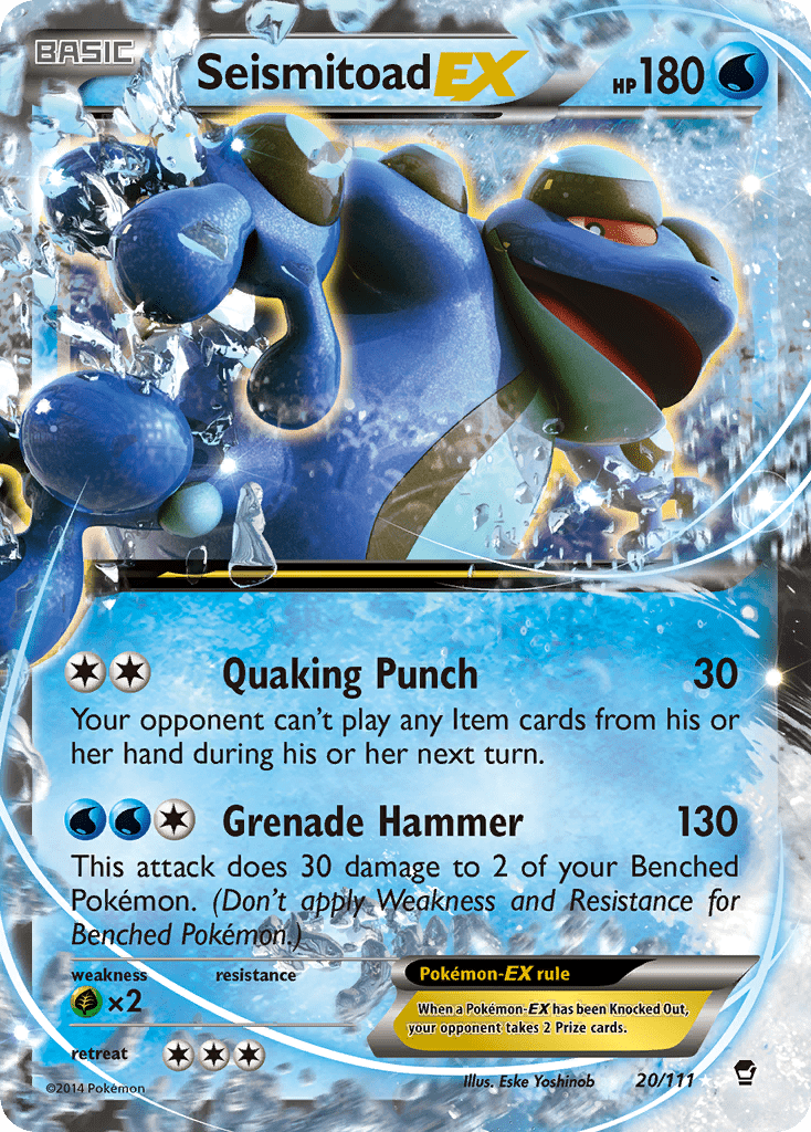 Seismitoad EX (20/111) [XY: Furious Fists] Pokemon Single Pokémon  | Multizone: Comics And Games