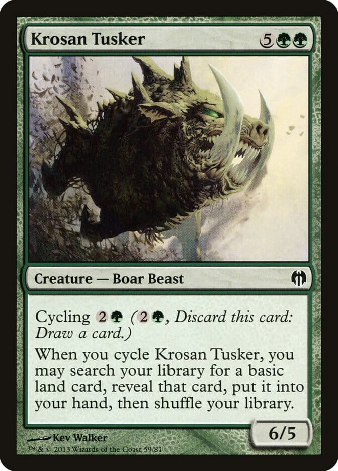 Krosan Tusker [Duel Decks: Heroes vs. Monsters] MTG Single Magic: The Gathering  | Multizone: Comics And Games