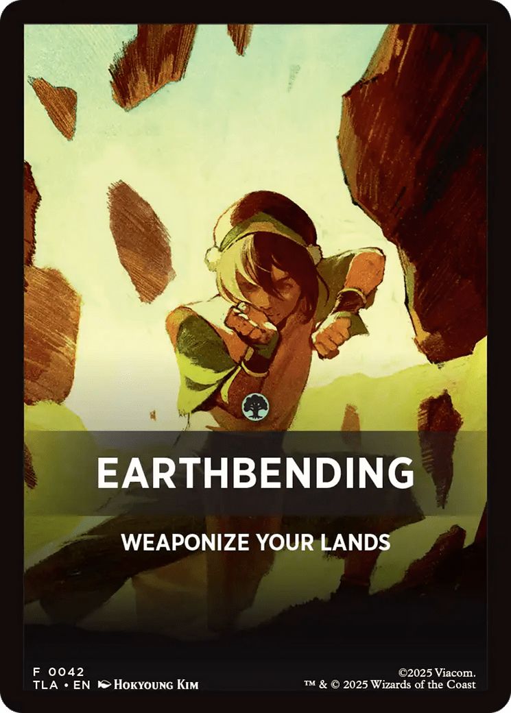 Earthbending Theme Card (0042) [Avatar: The Last Airbender Tokens] MTG Single Magic: The Gathering  | Multizone: Comics And Games
