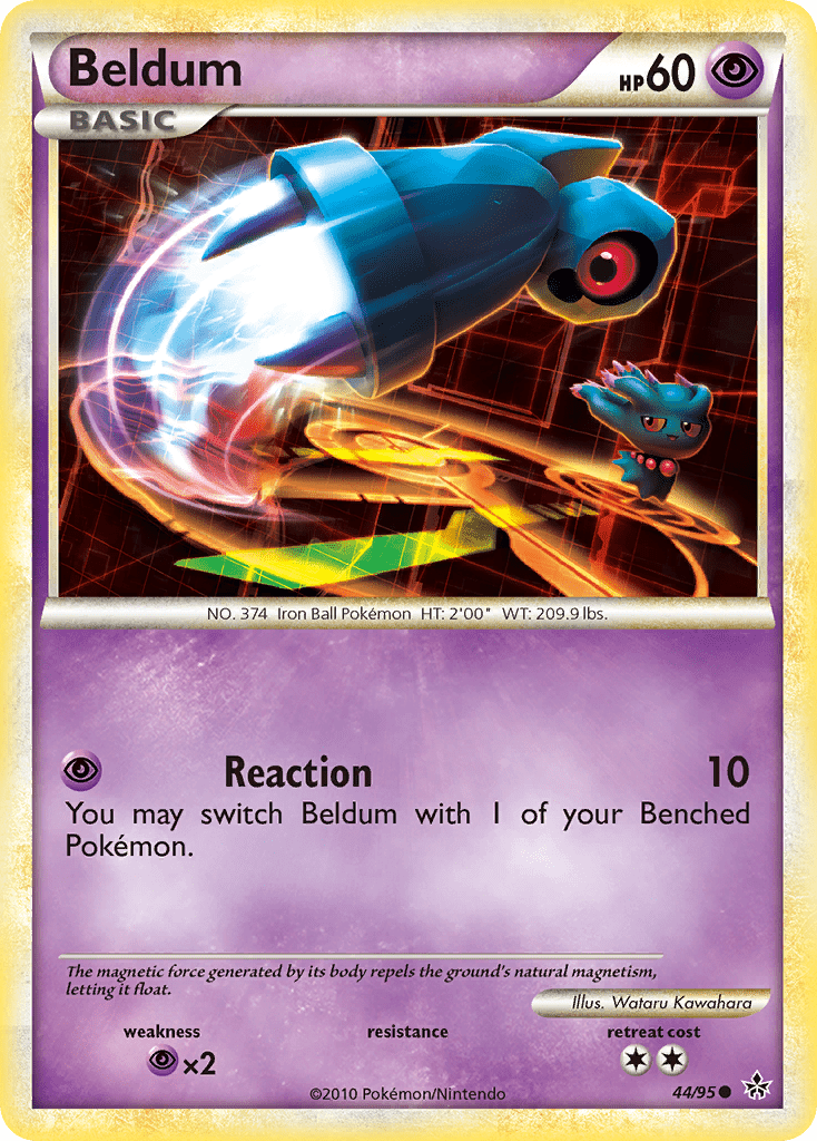 Beldum (44/95) [HeartGold & SoulSilver: Unleashed] Pokemon Single Pokémon  | Multizone: Comics And Games