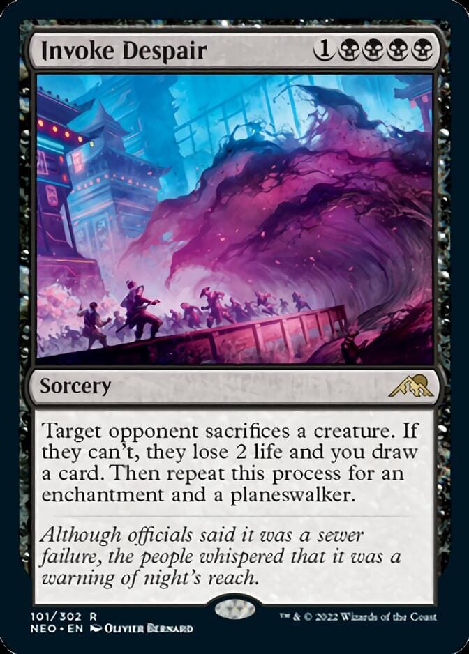 Invoke Despair [Kamigawa: Neon Dynasty] MTG Single Magic: The Gathering  | Multizone: Comics And Games