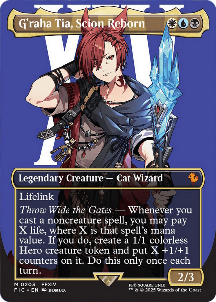 G'raha Tia, Scion Reborn (Borderless) [FINAL FANTASY Commander] MTG Single Magic: The Gathering  | Multizone: Comics And Games
