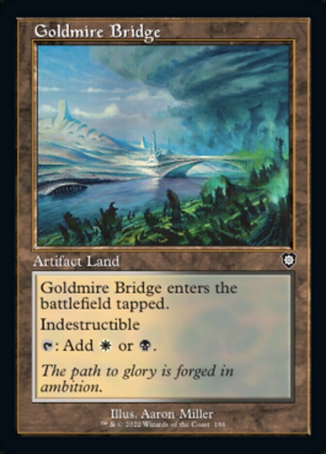 Goldmire Bridge (Retro) [The Brothers' War Commander] MTG Single Magic: The Gathering  | Multizone: Comics And Games