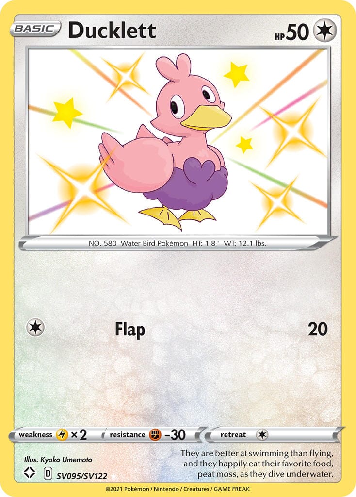 Ducklett (SV095/SV122) [Sword & Shield: Shining Fates] Pokemon Single Pokémon  | Multizone: Comics And Games