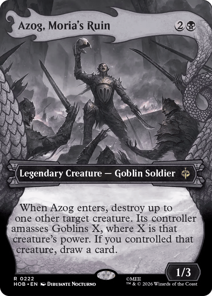 Azog, Moria's Ruin (Showcase) [The Hobbit] MTG Single Magic: The Gathering  | Multizone: Comics And Games