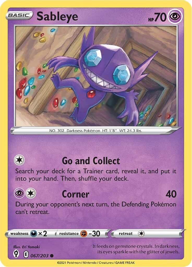 Sableye (067/203) [Sword & Shield: Evolving Skies] Pokemon Single Pokémon  | Multizone: Comics And Games