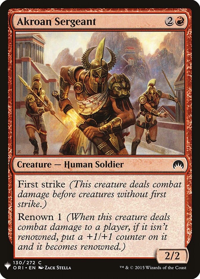 Akroan Sergeant [Mystery Booster] MTG Single Magic: The Gathering  | Multizone: Comics And Games