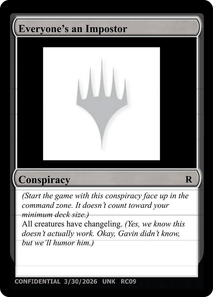 Everyone's an Imposter [Unknown Event] MTG Single Magic: The Gathering  | Multizone: Comics And Games