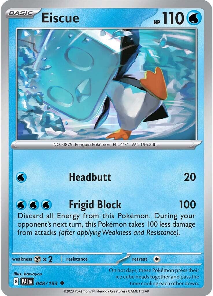 Eiscue (048/193) [Scarlet & Violet: Paldea Evolved] Pokemon Single Pokémon  | Multizone: Comics And Games