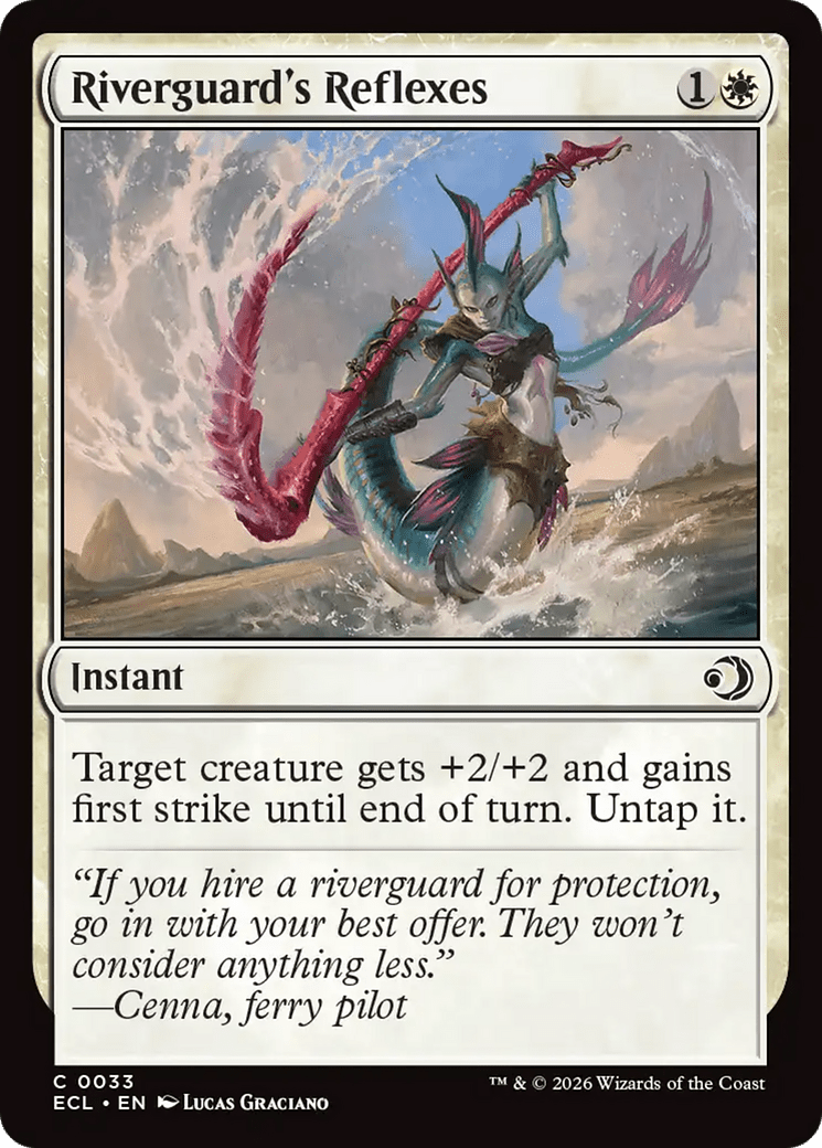 Riverguard's Reflexes [Lorwyn Eclipsed] MTG Single Magic: The Gathering  | Multizone: Comics And Games