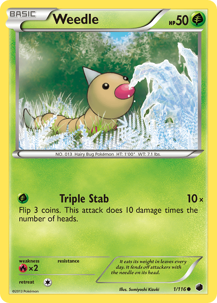 Weedle (1/116) [Black & White: Plasma Freeze] Pokemon Single Pokémon  | Multizone: Comics And Games