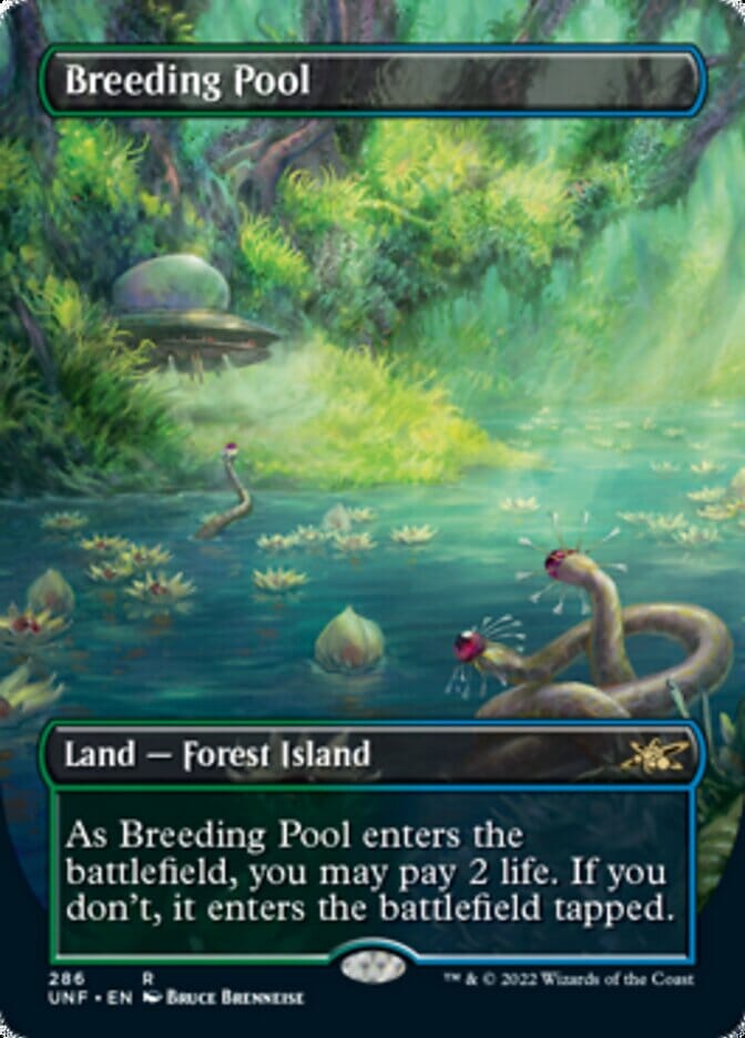 Breeding Pool (Borderless) [Unfinity] MTG Single Magic: The Gathering  | Multizone: Comics And Games