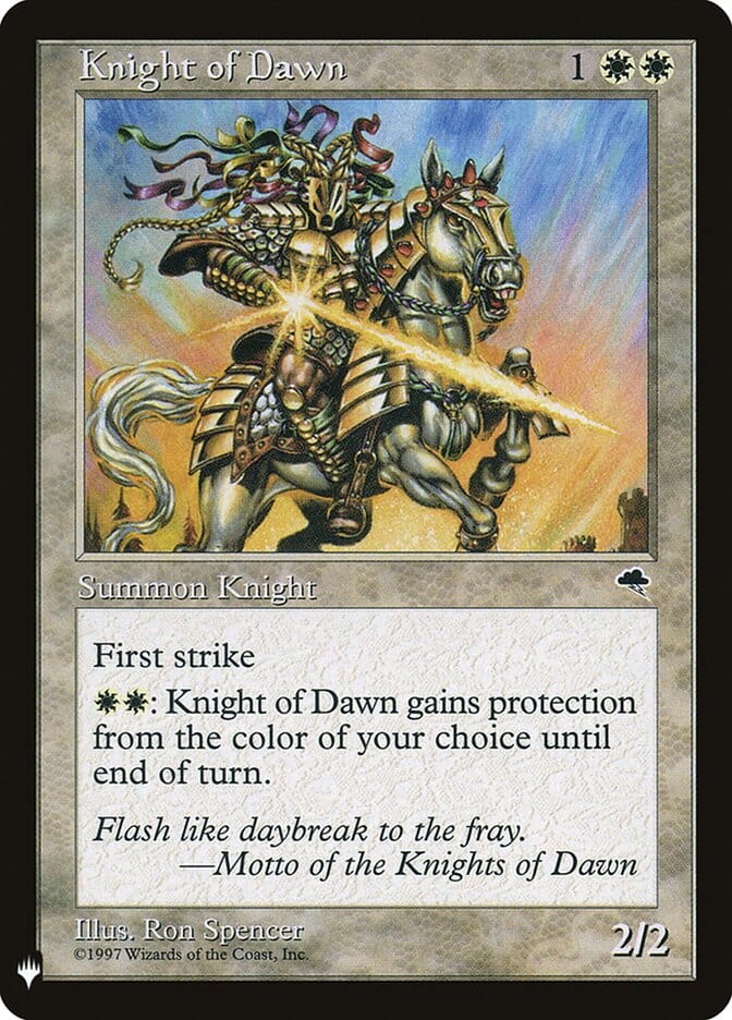 Knight of Dawn [Mystery Booster] MTG Single Magic: The Gathering  | Multizone: Comics And Games