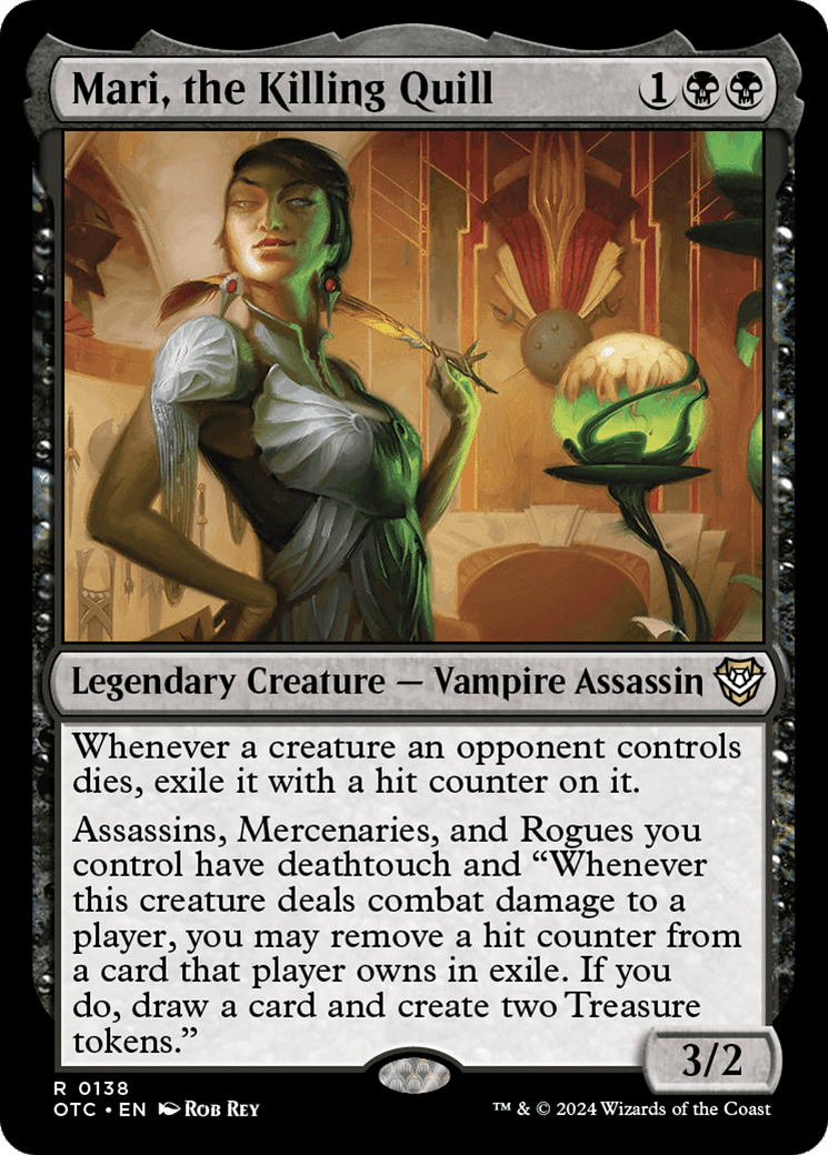Mari, the Killing Quill [Outlaws of Thunder Junction Commander] MTG Single Magic: The Gathering  | Multizone: Comics And Games