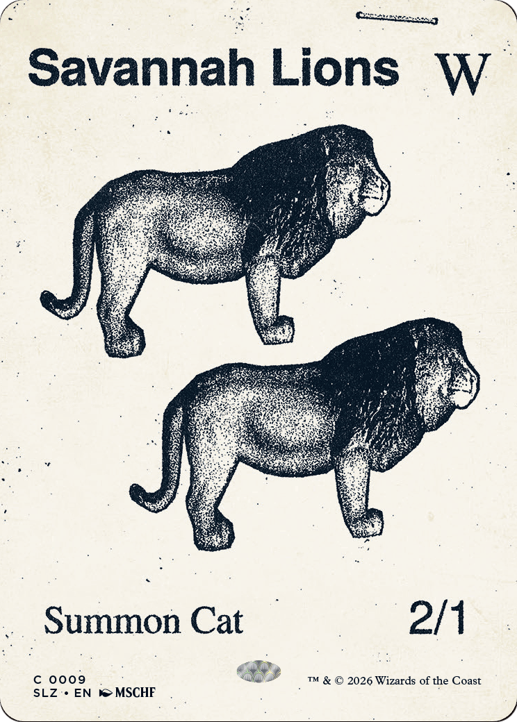 Savannah Lions (0009) [Secret Lair x MSCHF: The Zeta Set] | Multizone: Comics And Games