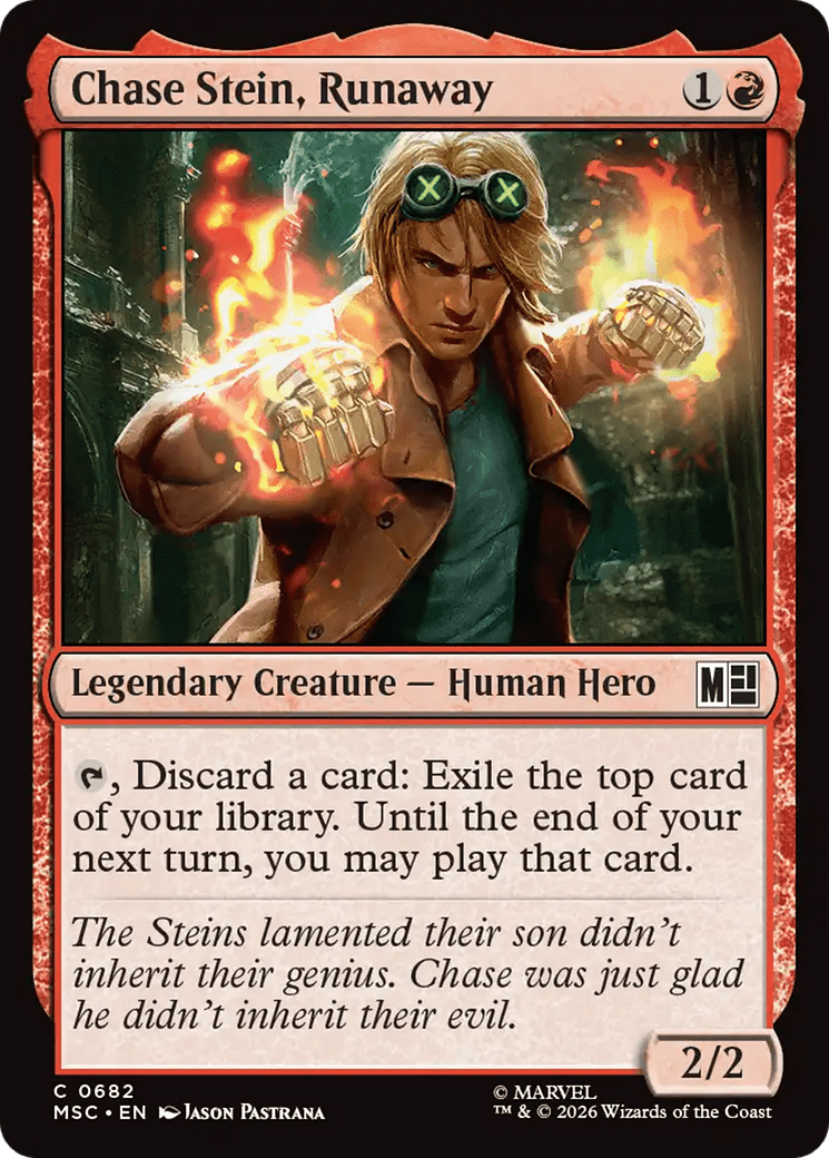 Chase Stein, Runaway [Marvel Super Heroes Commander] MTG Single Magic: The Gathering  | Multizone: Comics And Games