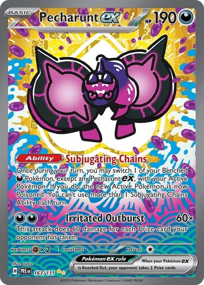 Pecharunt ex (163/131) [Scarlet & Violet: Prismatic Evolutions] Pokemon Single Pokémon  | Multizone: Comics And Games