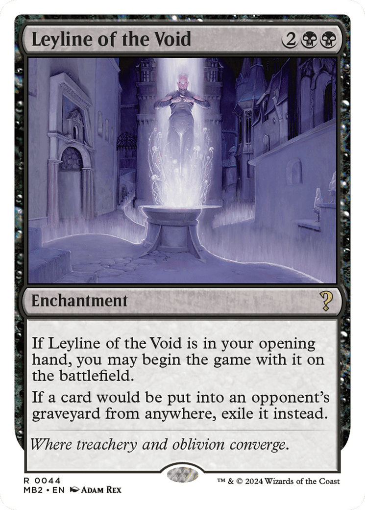 Leyline of the Void (White Border) [Mystery Booster 2] MTG Single Magic: The Gathering  | Multizone: Comics And Games