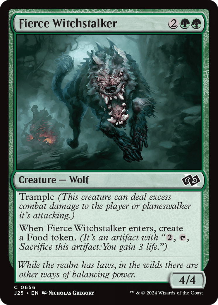 Fierce Witchstalker [Foundations Jumpstart] MTG Single Magic: The Gathering  | Multizone: Comics And Games