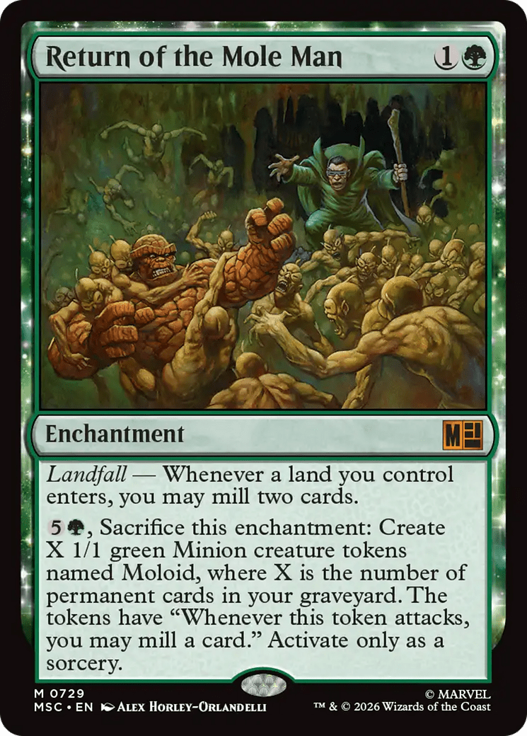 Return of the Mole Man [Marvel Super Heroes Commander] MTG Single Magic: The Gathering  | Multizone: Comics And Games