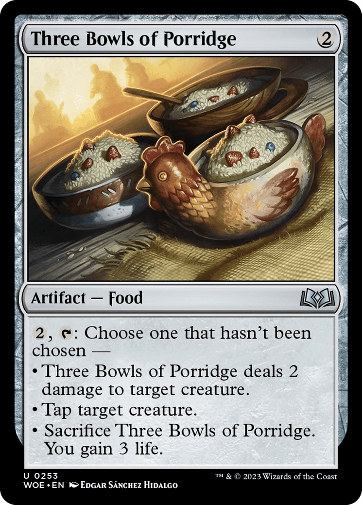 Three Bowls of Porridge [Wilds of Eldraine] MTG Single Magic: The Gathering  | Multizone: Comics And Games