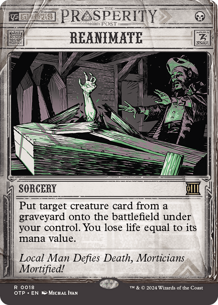 Reanimate [Outlaws of Thunder Junction: Breaking News] MTG Single Magic: The Gathering  | Multizone: Comics And Games