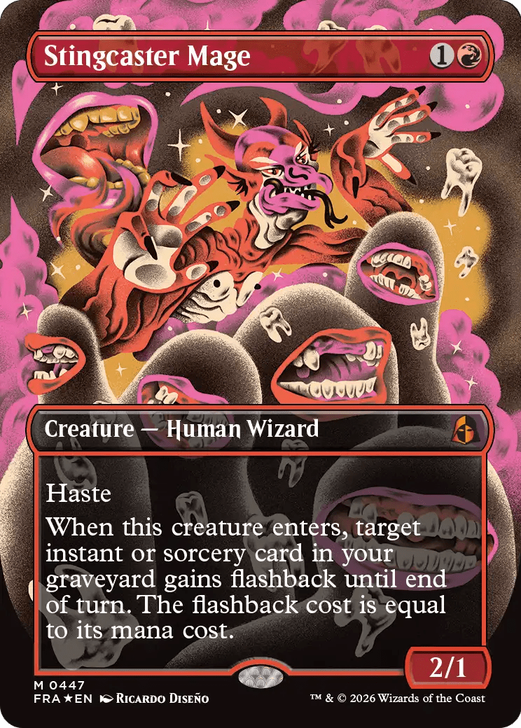 Stingcaster Mage (Borderless) (0447) [Reality Fracture] MTG Single Magic: The Gathering  | Multizone: Comics And Games