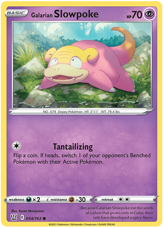 Galarian Slowpoke (054/163) [Sword & Shield: Battle Styles] Pokemon Single Pokémon  | Multizone: Comics And Games