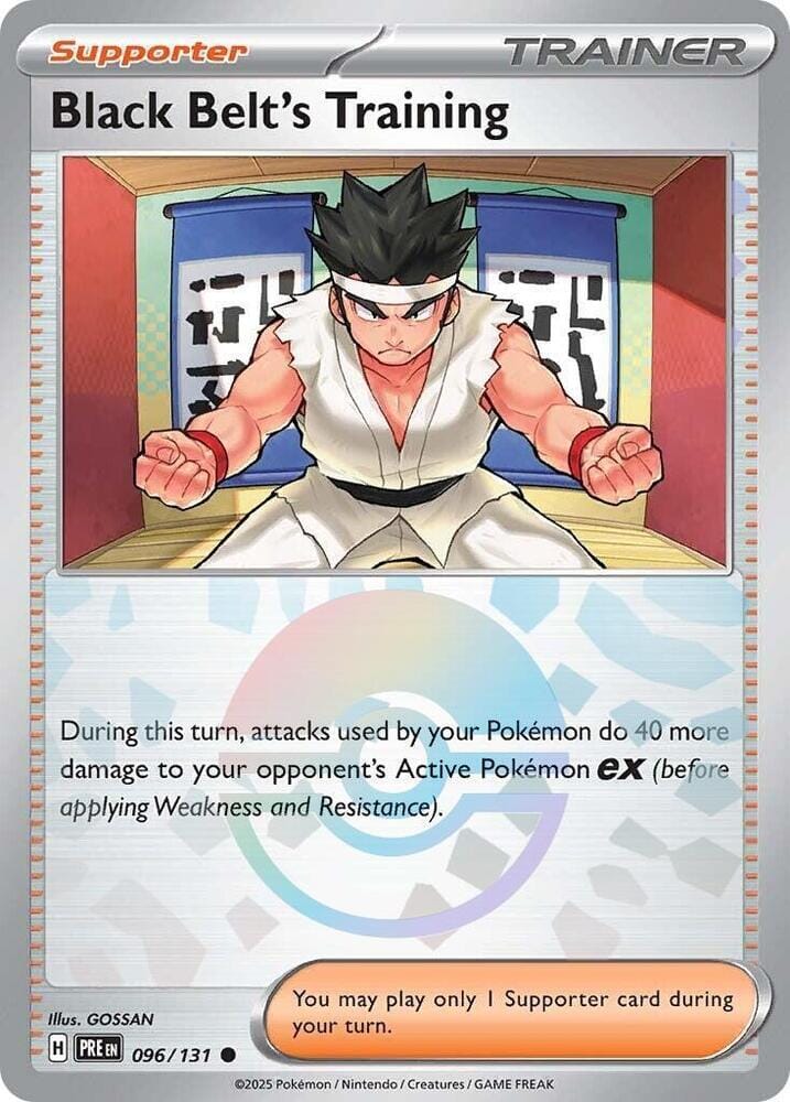 Black Belt's Training (096/131) (Poke Ball Pattern) [Scarlet & Violet: Prismatic Evolutions] Pokemon Single Pokémon  | Multizone: Comics And Games