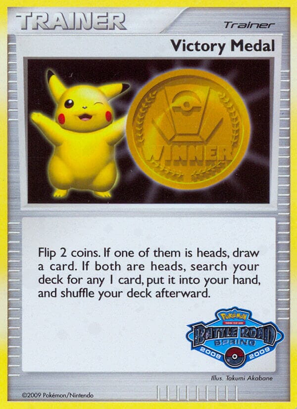 Victory Medal (Battle Road Spring 2008 2009) [League & Championship Cards] Pokemon Single Pokémon  | Multizone: Comics And Games