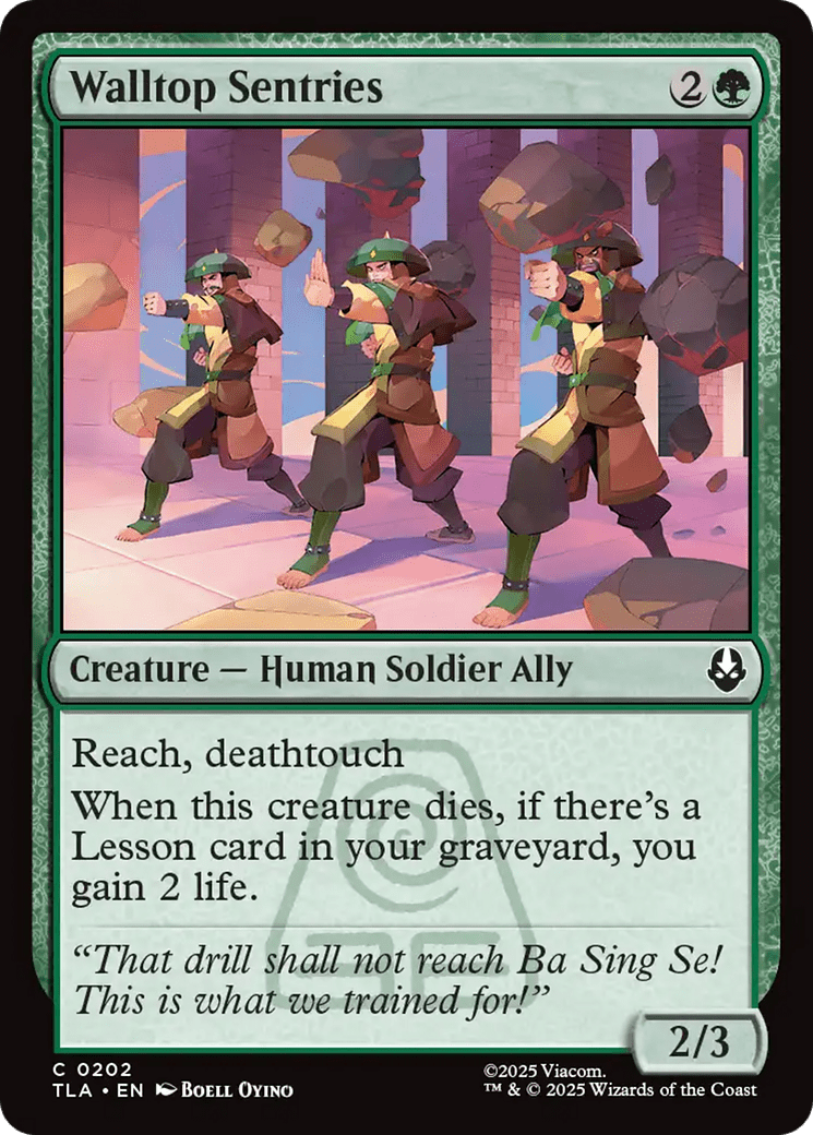 Walltop Sentries [Avatar: The Last Airbender] MTG Single Magic: The Gathering  | Multizone: Comics And Games