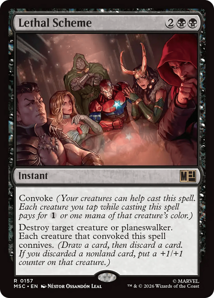 Lethal Scheme (Surge Foil) [Marvel Super Heroes Commander] MTG Single Magic: The Gathering  | Multizone: Comics And Games
