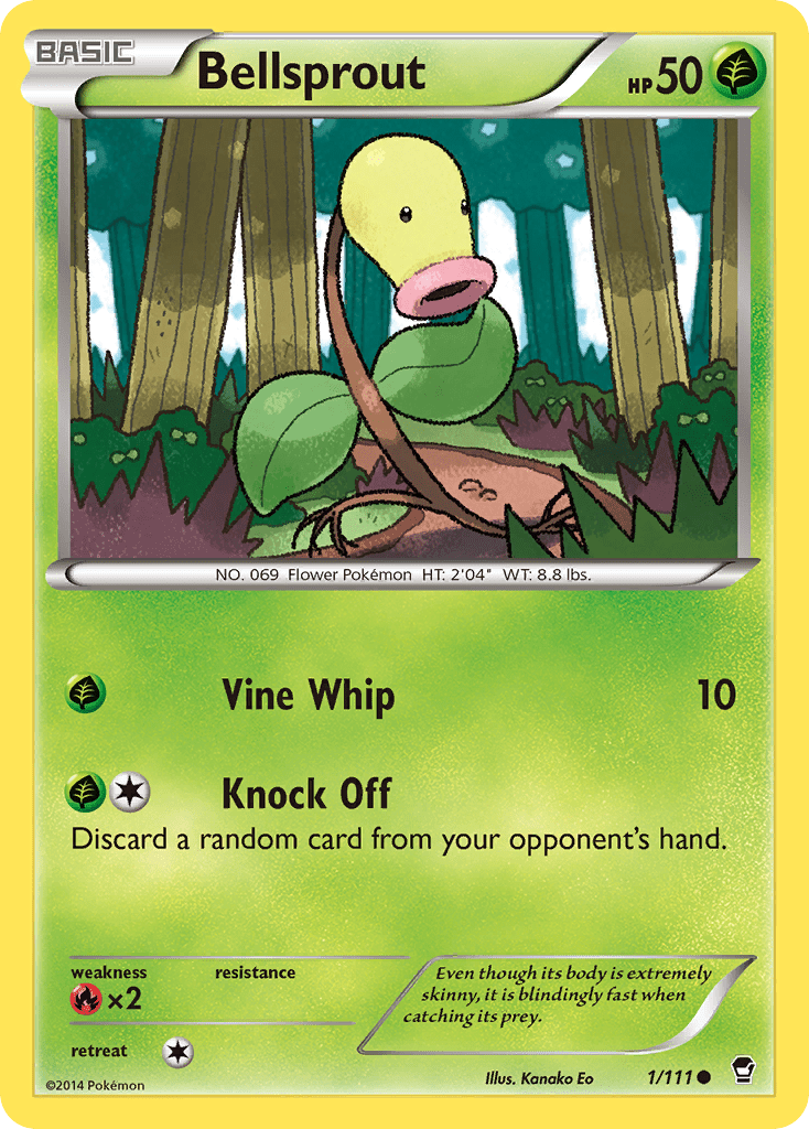 Bellsprout (1/111) [XY: Furious Fists] Pokemon Single Pokémon  | Multizone: Comics And Games