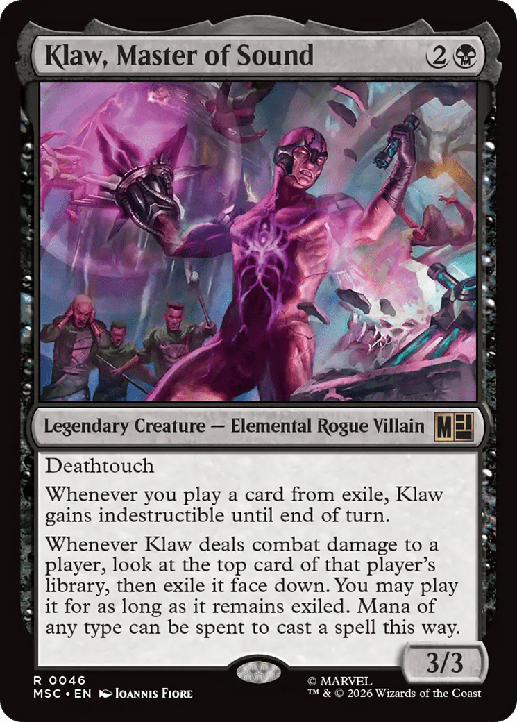 Klaw, Master of Sound (Surge Foil) [Marvel Super Heroes Commander] | Multizone: Comics And Games